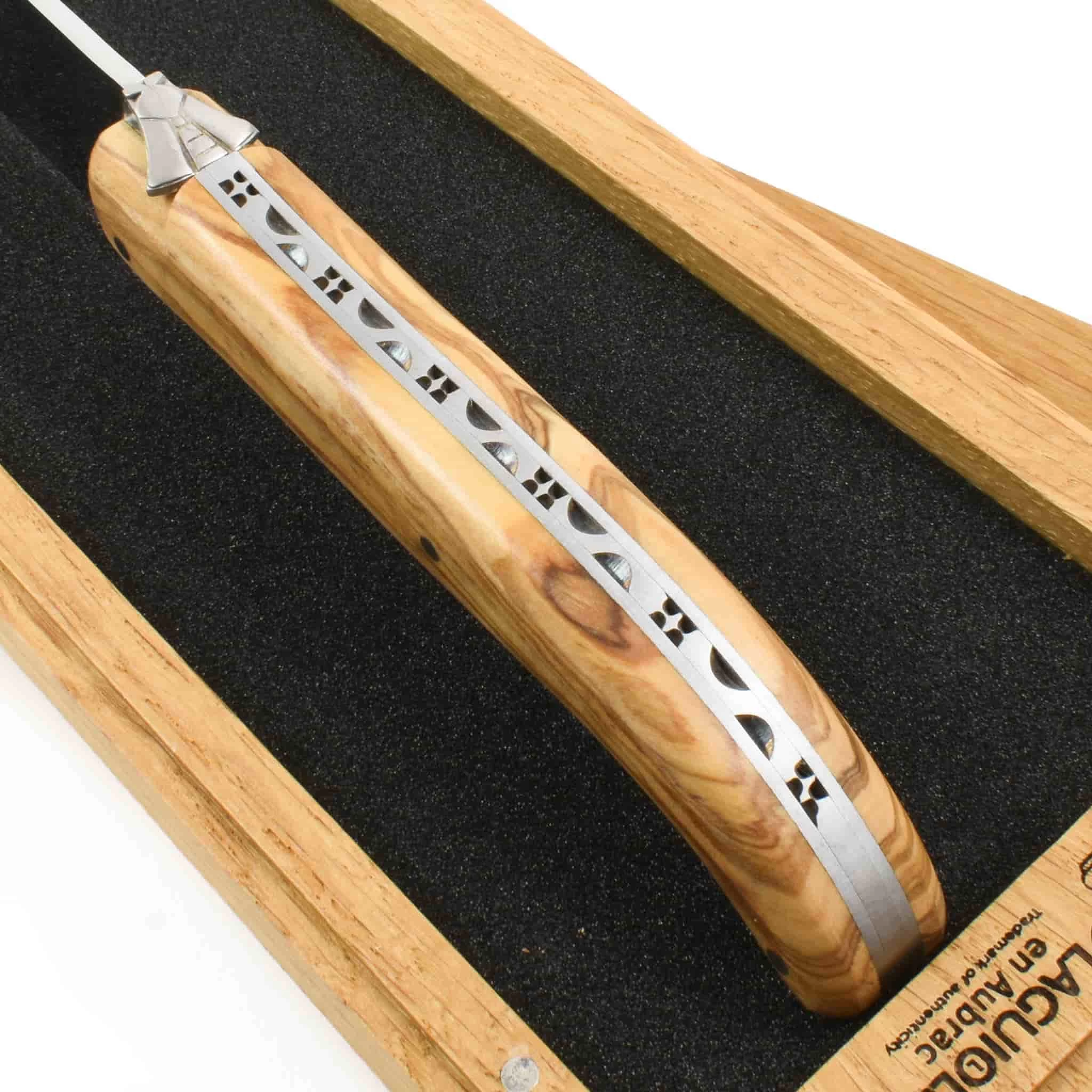 Laguiole En Aubrac Olivewood Champagne Sabre 2 Laguiole En Aubrac Olivewood Champagne Sabre - Image 2
