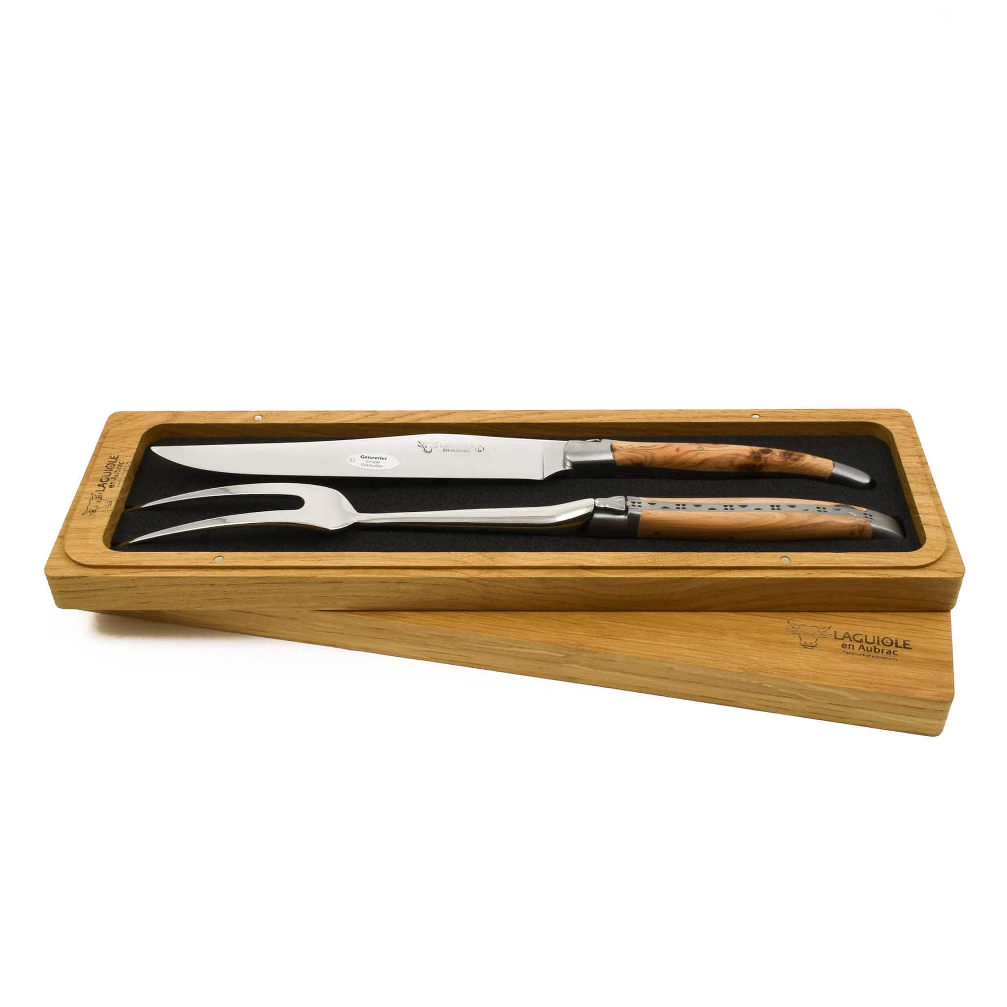 Laguiole En Aubrac Carving Set, Juniper 1 Laguiole En Aubrac Carving Set, Juniper
