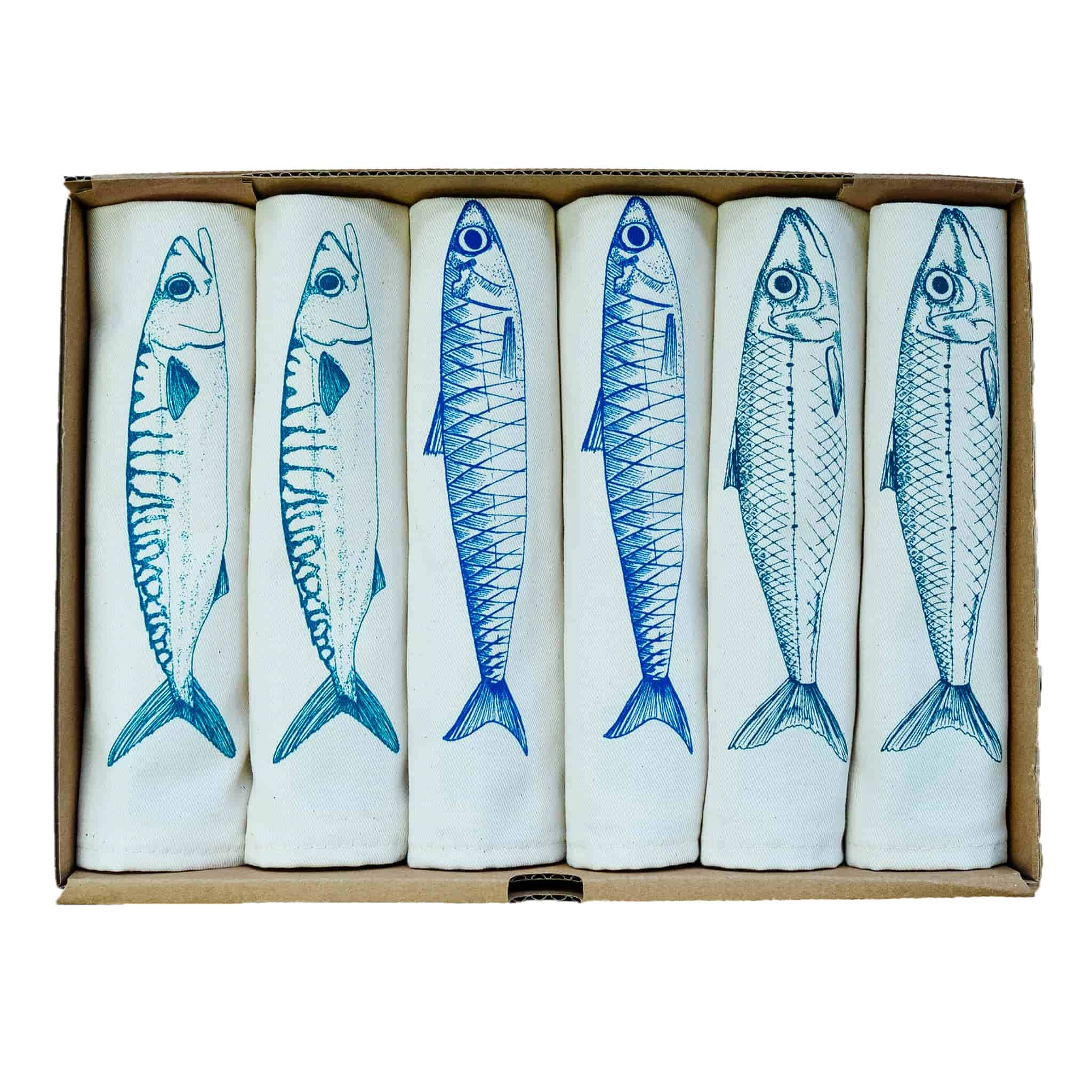 Sardine Design Napkins Box Of 6 1 Sardine Design Napkins Box Of 6