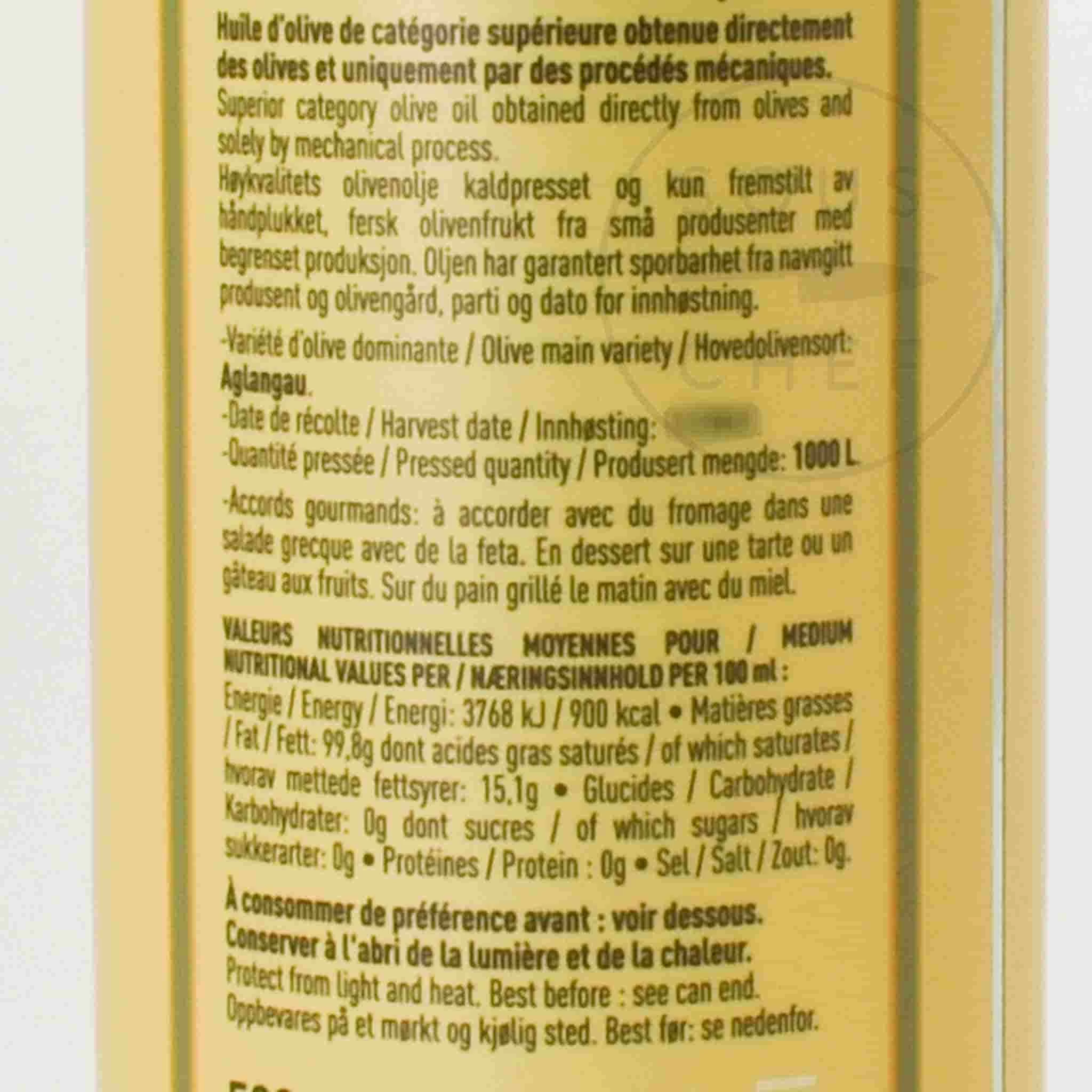 Maison Bremond Heritage Ripe Fruity Provence Extra Virgin Olive Oil, 500ml 2 Maison Bremond Heritage Ripe Fruity Provence Extra Virgin Olive Oil, 500ml - Image 2