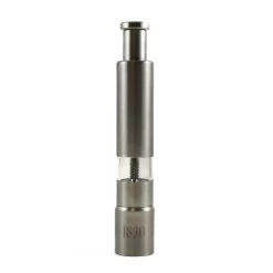 Maison Bremond Stainless Steel Push Pepper Grinder