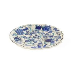 White & Blue Turkish Serving Plate 25cm 7 White & Blue Turkish Serving Plate 25cm -Sous Chef Kitchenware MG0213White BlueTurkishServingPlate25cm 3