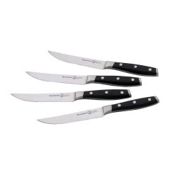 Messermeister Avanta Steak Knife, Set Of 4, Black