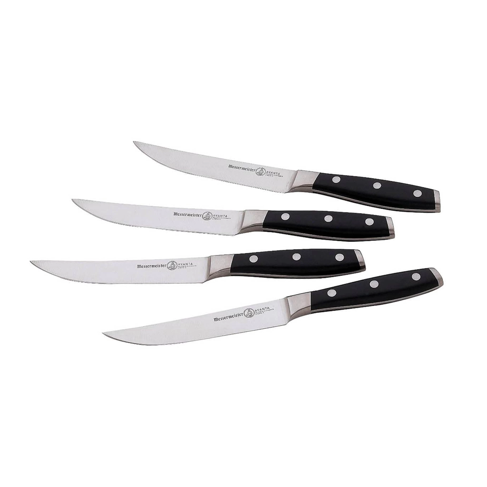 Messermeister Avanta Steak Knife, Set Of 4, Black 1 Messermeister Avanta Steak Knife, Set Of 4, Black