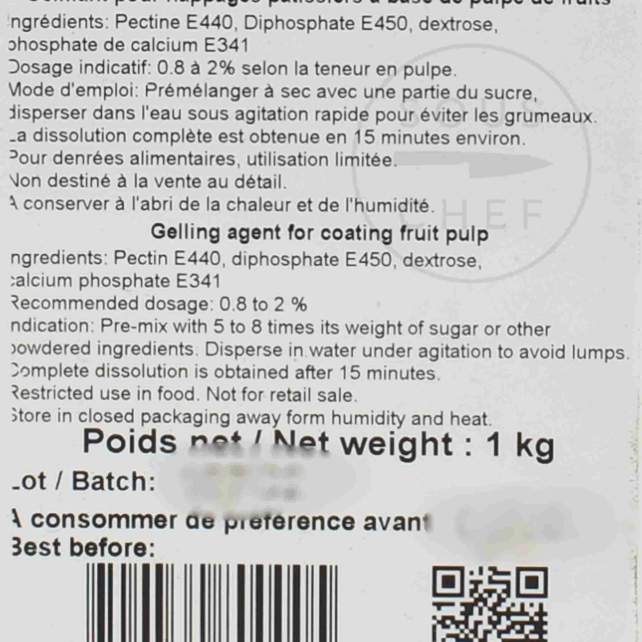 Louis Francois Pectine NH Nappage 1kg 2 Louis Francois Pectine NH Nappage 1kg - Image 2
