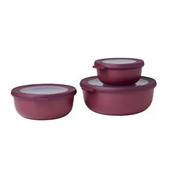 Mepal Cirqula Round 3 Piece Set, Nordic Berry
