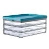 Mepal Omnia 3 Layer Fridge Storage Box For Meat Cuts, Nordic Green