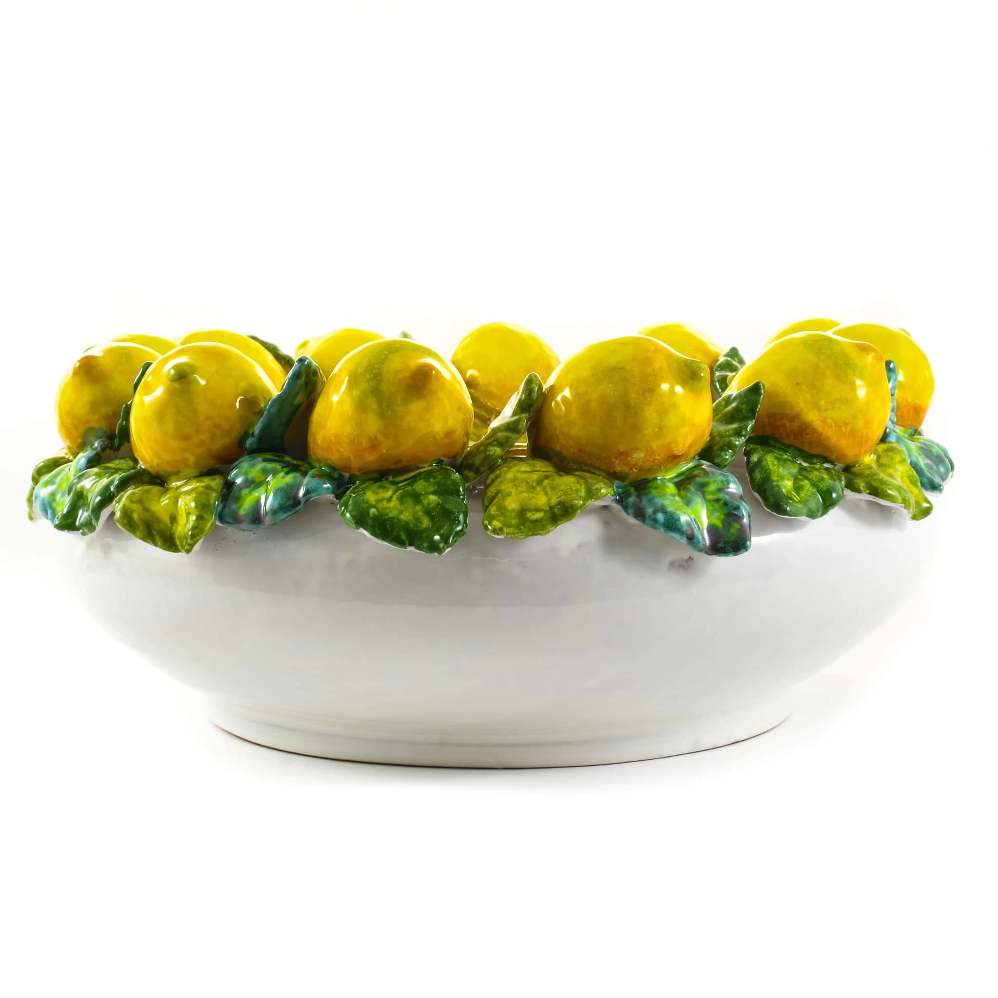 Handmade Tuscan Lemon Bowl 35cm 2 Handmade Tuscan Lemon Bowl 35cm - Image 2