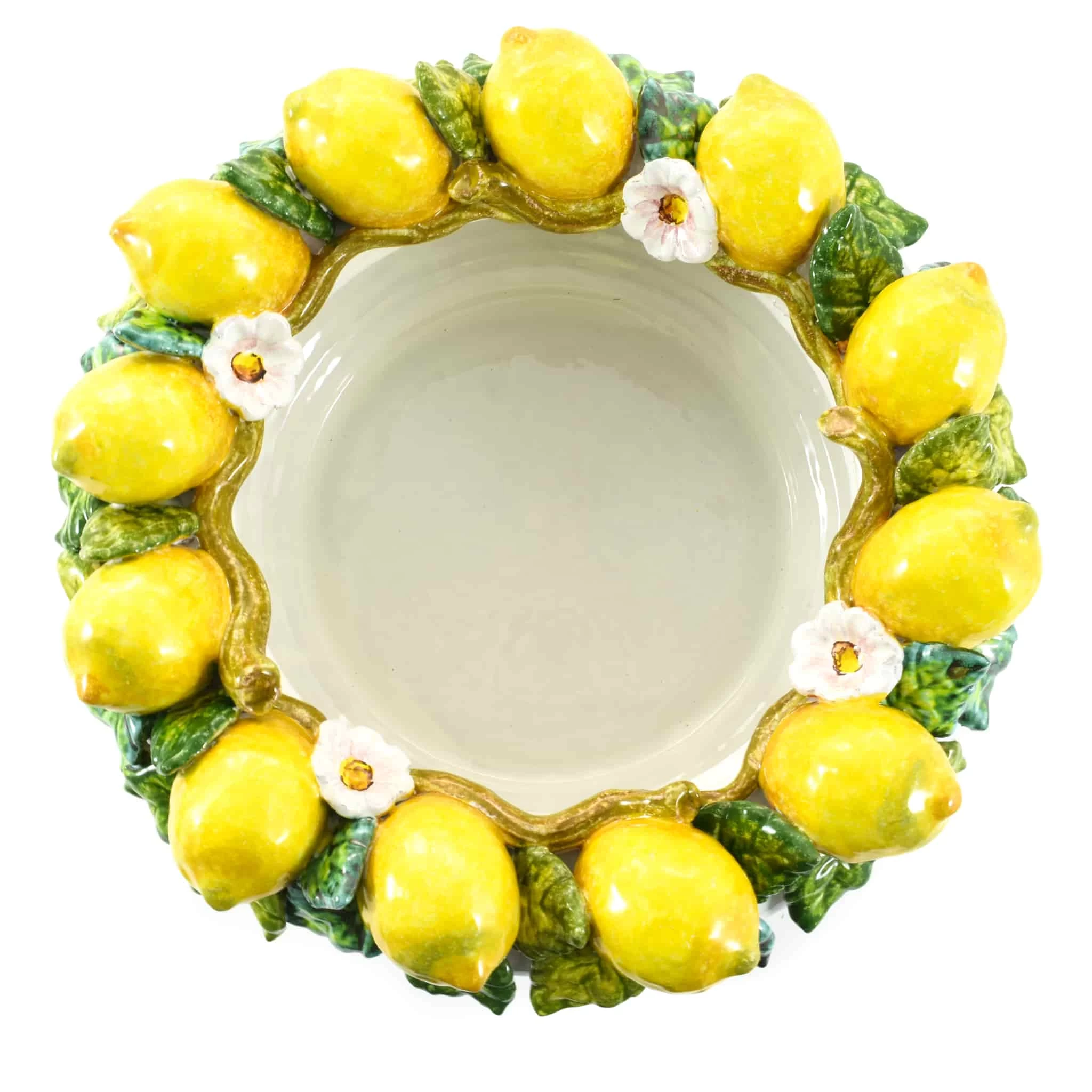 Handmade Tuscan Lemon Bowl 35cm 3 Handmade Tuscan Lemon Bowl 35cm - Image 3