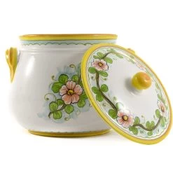 Pomegranate-Painted Terracotta Cooking Pot 20cm -Sous Chef Kitchenware NC0004 HandPaintedPomegranateCookingPot20cm2