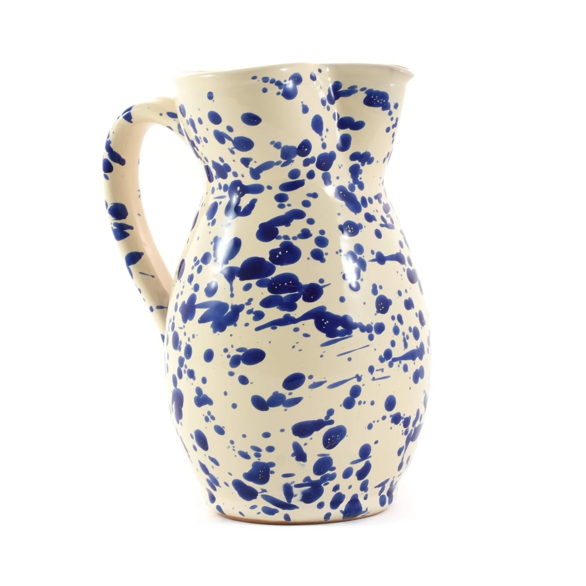 Puglia Blue Splatter Pitcher 1 Puglia Blue Splatter Pitcher