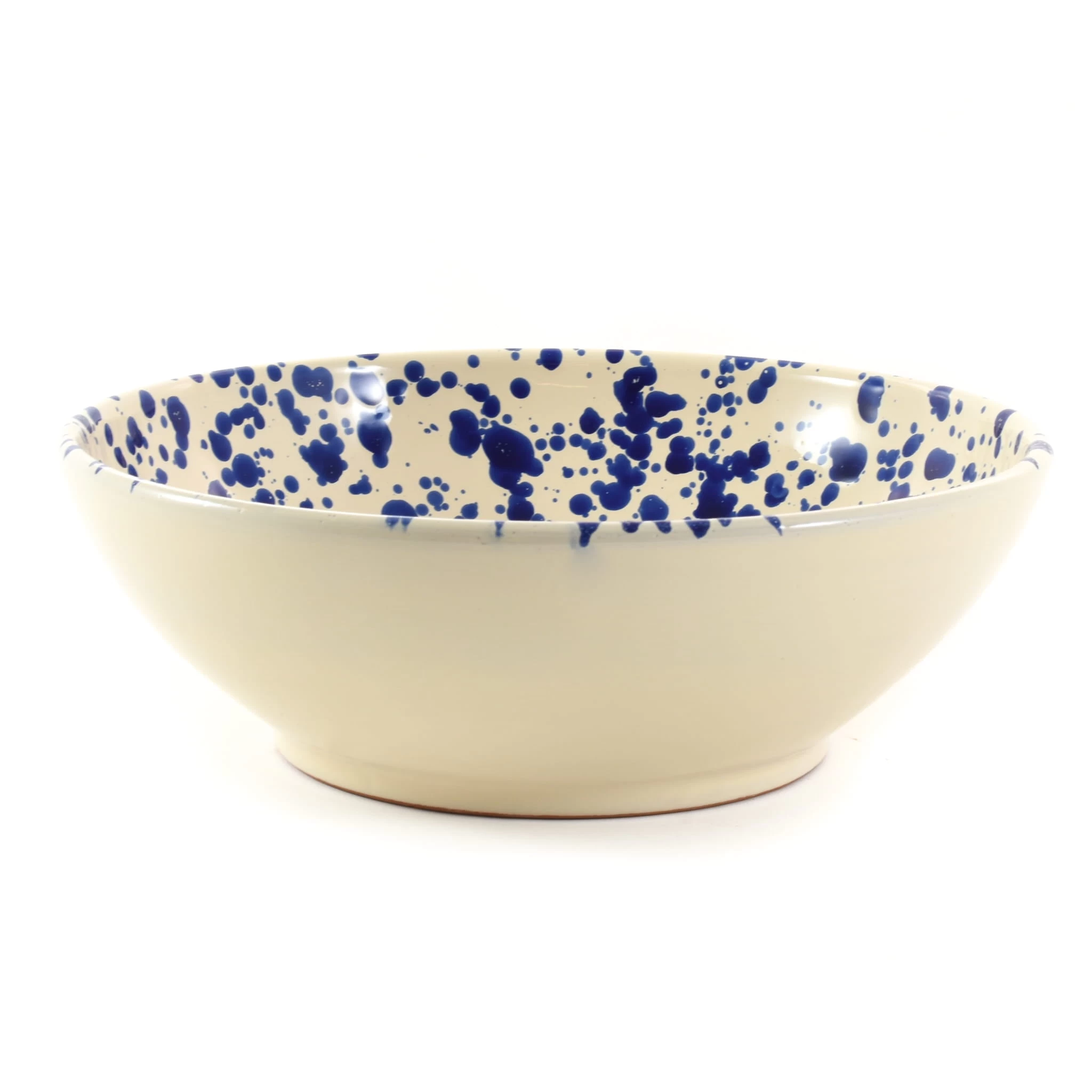 Puglia Blue Splatter Large Salad Bowl 28cm 1 Puglia Blue Splatter Large Salad Bowl 28cm