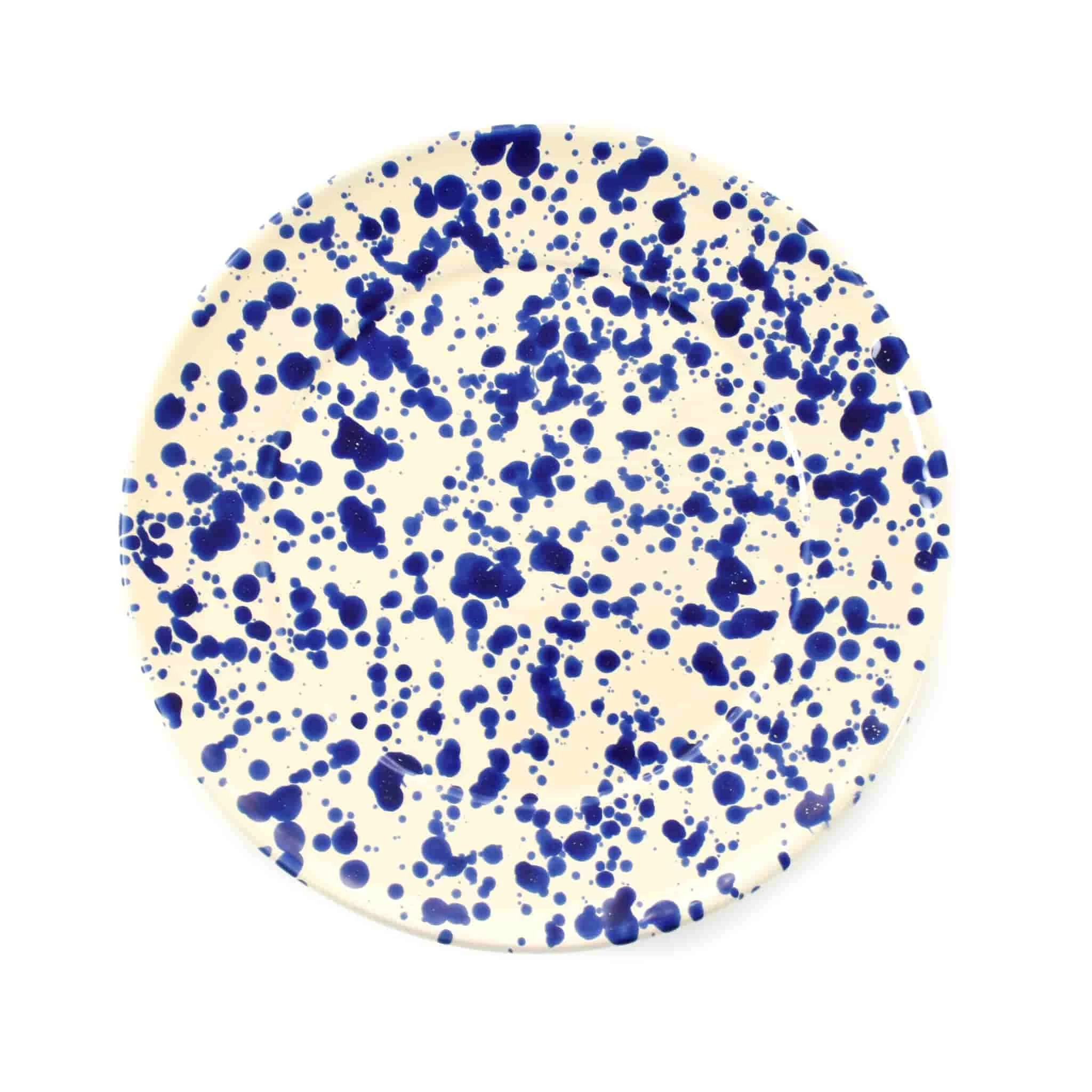 Puglia Blue Splatter Dinner Plate 27cm 1 Puglia Blue Splatter Dinner Plate 27cm