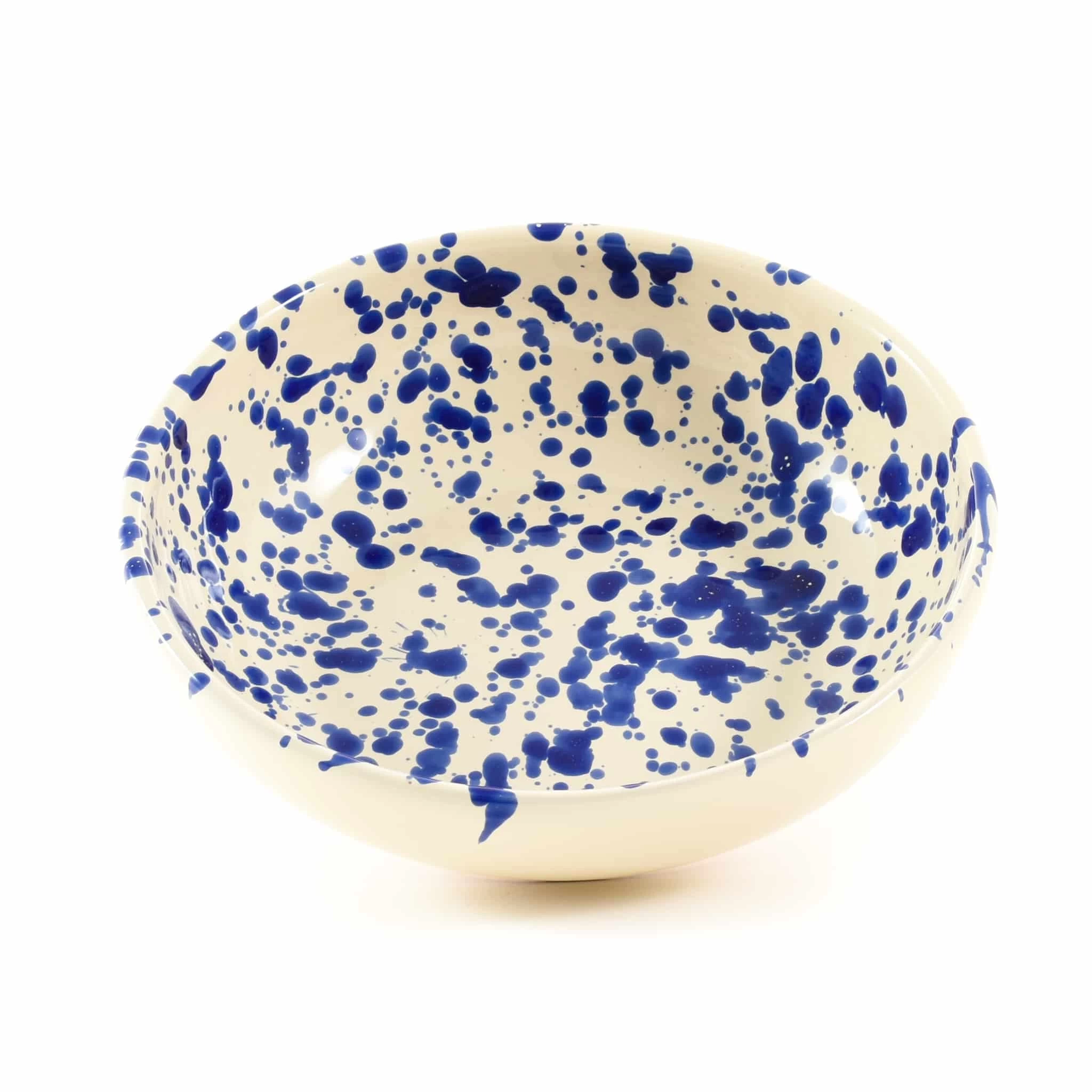 Puglia Blue Splatter Bowl 19cm 3 Puglia Blue Splatter Bowl 19cm - Image 3