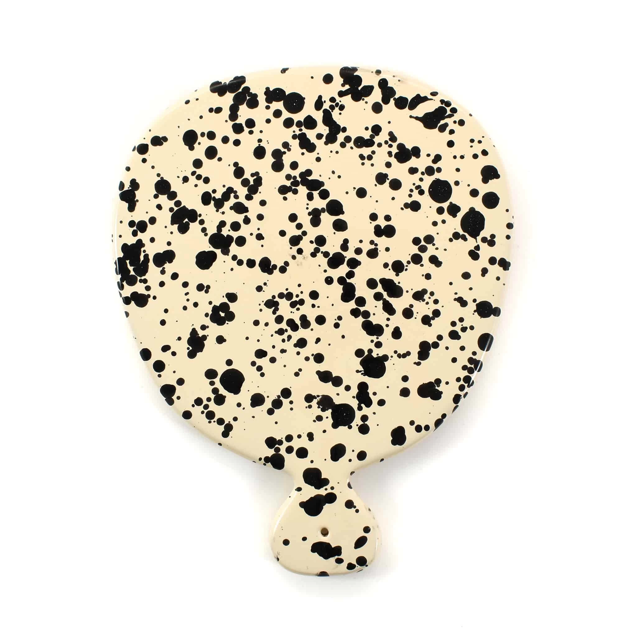Puglia Black Splatter Ceramic Serving Board 25cm 1 Puglia Black Splatter Ceramic Serving Board 25cm