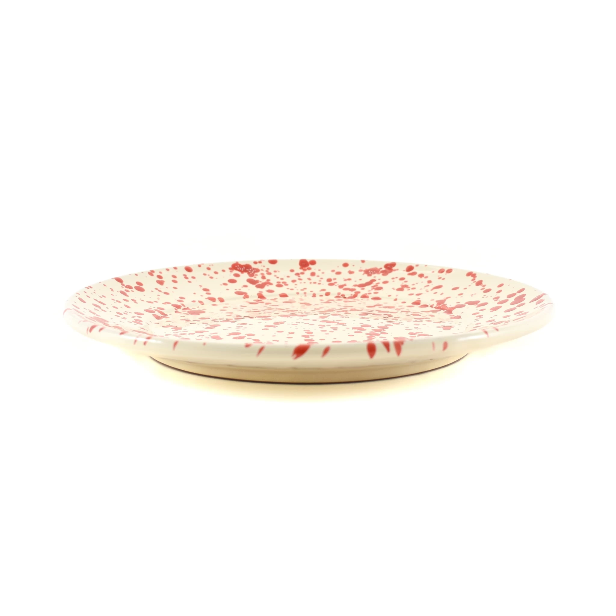 Puglia Red Splatter Dinner Plate 27cm 2 Puglia Red Splatter Dinner Plate 27cm - Image 2