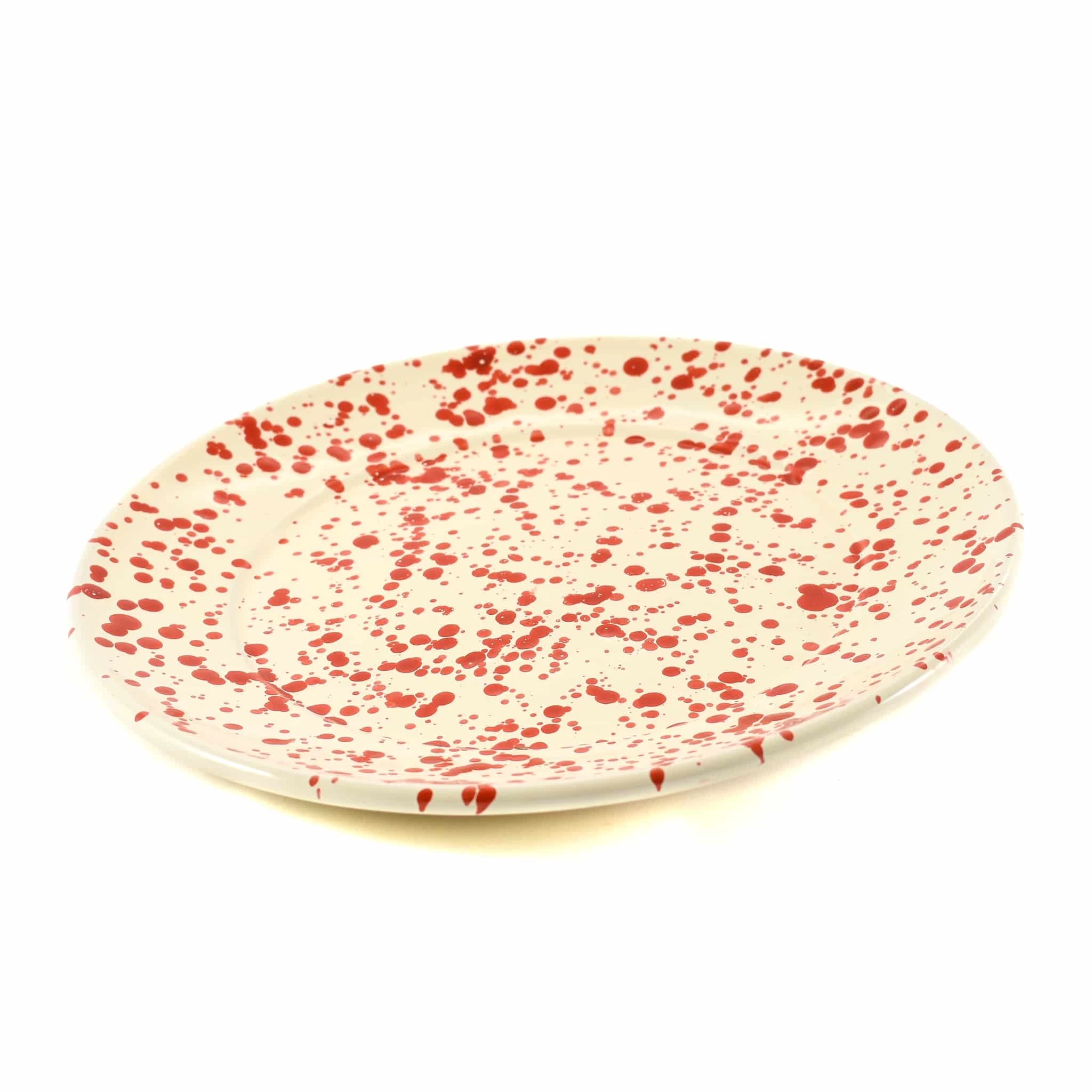 Puglia Red Splatter Dinner Plate 27cm 3 Puglia Red Splatter Dinner Plate 27cm - Image 3