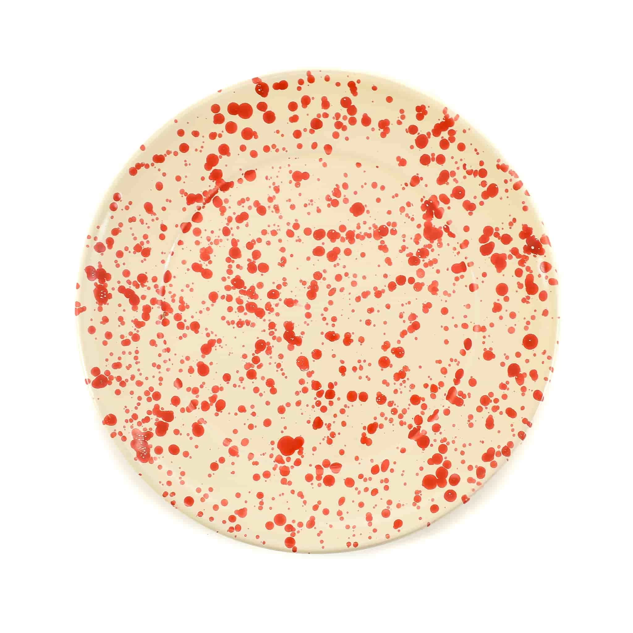 Puglia Red Splatter Dinner Plate 27cm 1 Puglia Red Splatter Dinner Plate 27cm