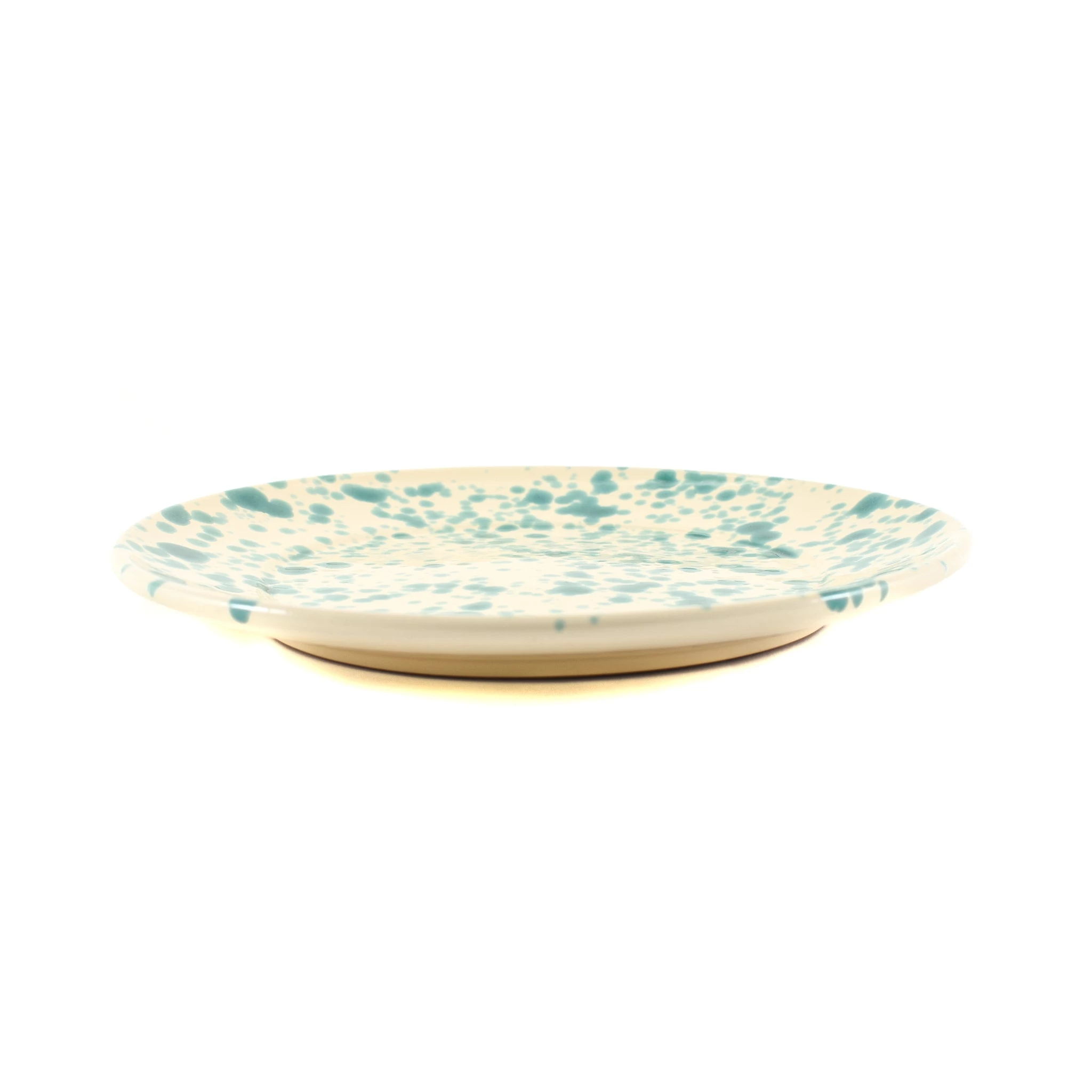 Puglia Aquamarine Splatter Dinner Plate 27cm 2 Puglia Aquamarine Splatter Dinner Plate 27cm - Image 2