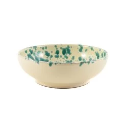 Puglia Aquamarine Splatter Bowl 19cm