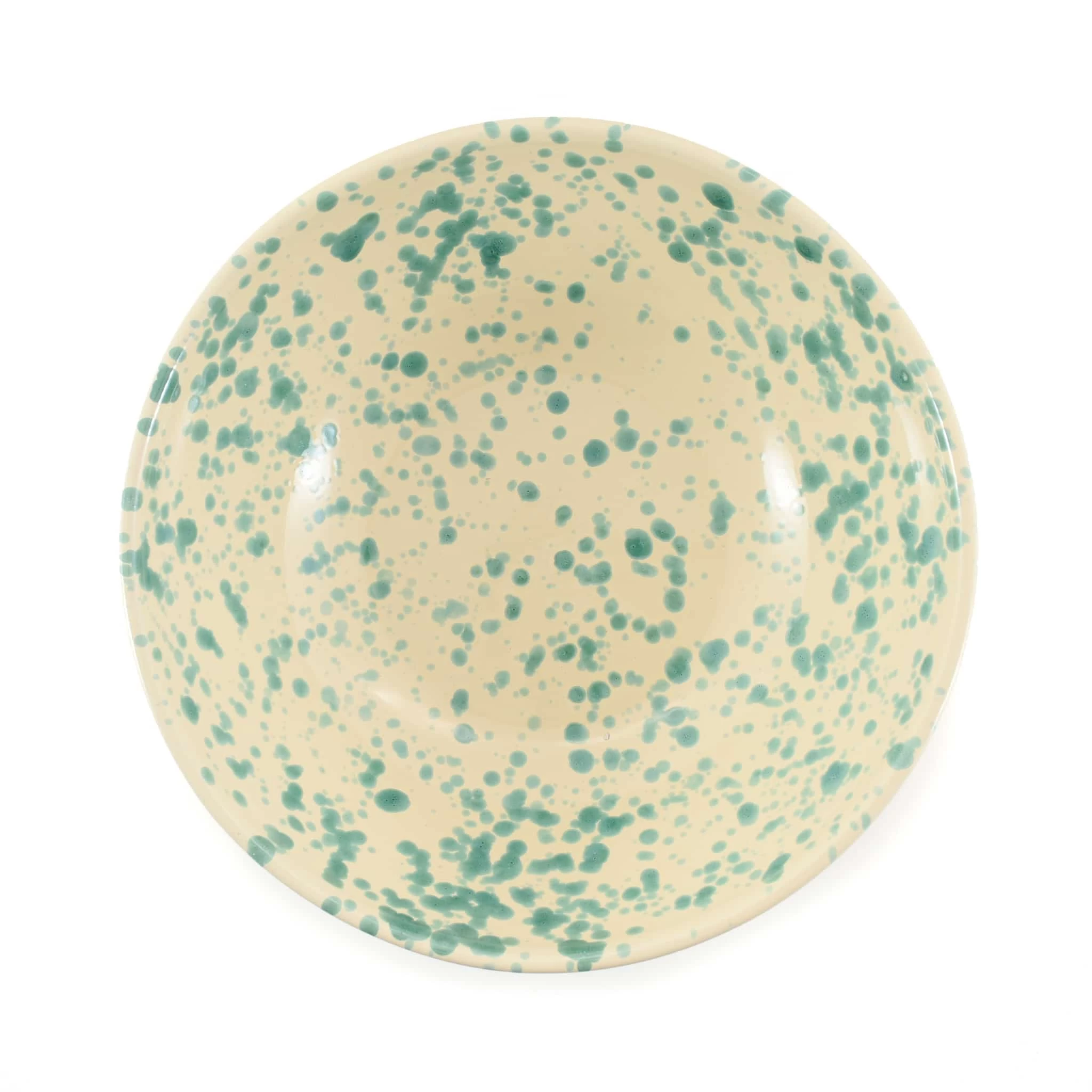 Puglia Aquamarine Splatter Large Salad Bowl 28cm 3 Puglia Aquamarine Splatter Large Salad Bowl 28cm - Image 3