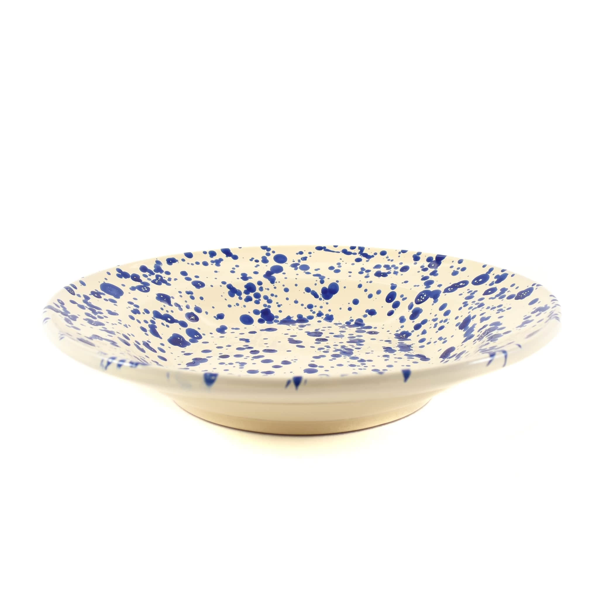 Puglia Blue Splatter Pasta Bowl 29cm 1 Puglia Blue Splatter Pasta Bowl 29cm