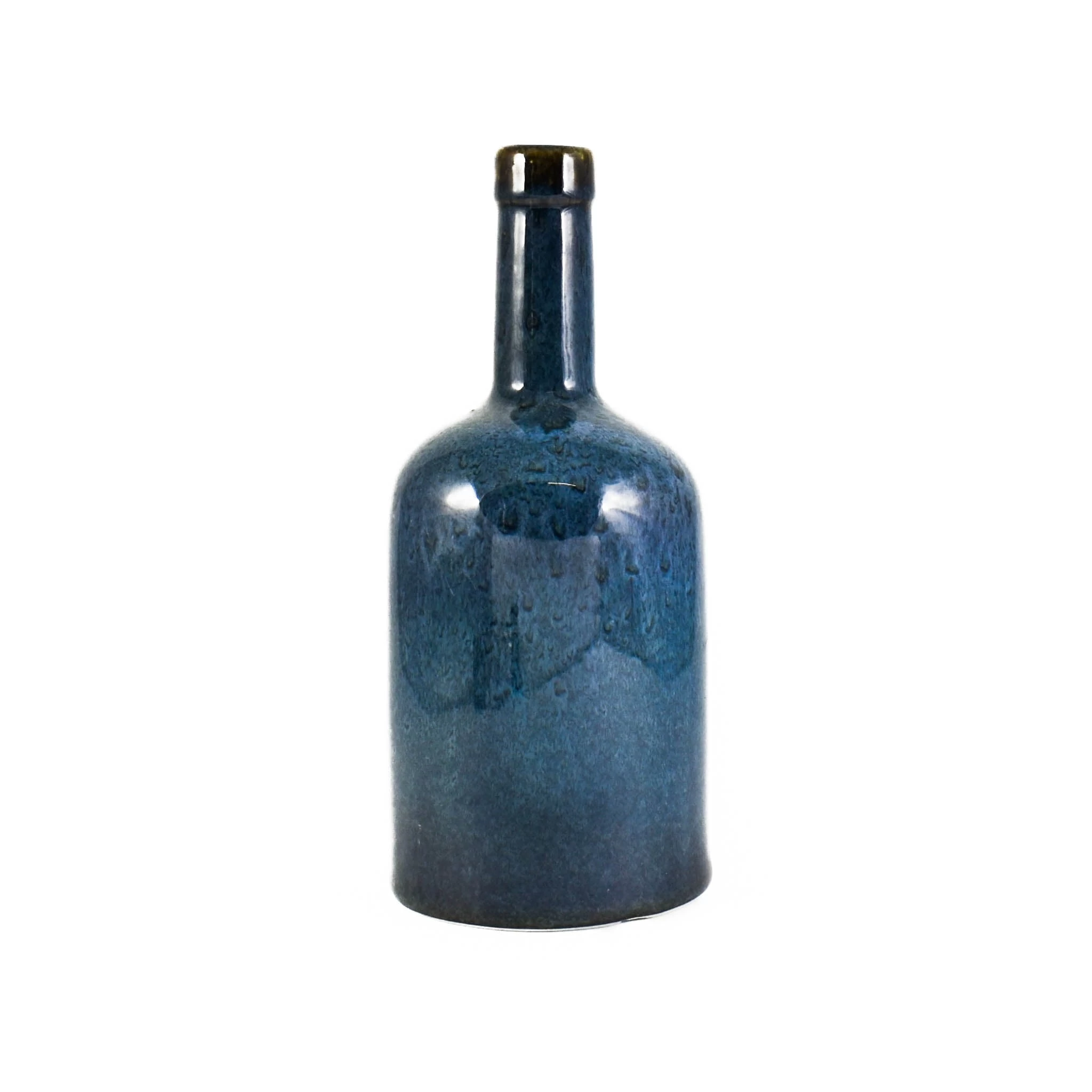 Blue Glaze Oil Bottle With Pourer 600ml 2 Blue Glaze Oil Bottle With Pourer 600ml - Image 2