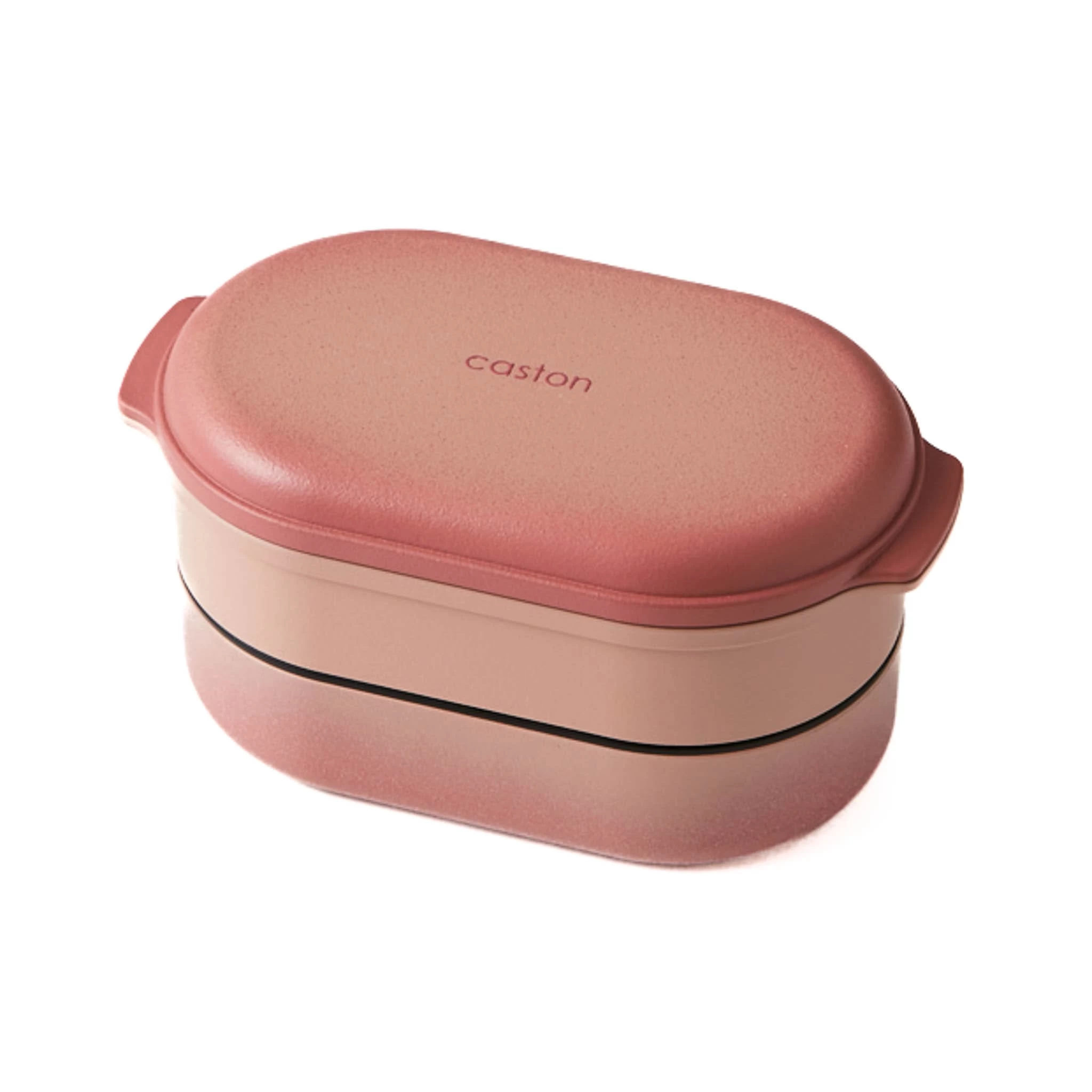 Takenaka Caston Red Two Compartment Bento Box 1 Takenaka Caston Red Two Compartment Bento Box