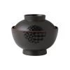 Takenaka Fukue Black Soup Bowl With Lid, 12.5cm