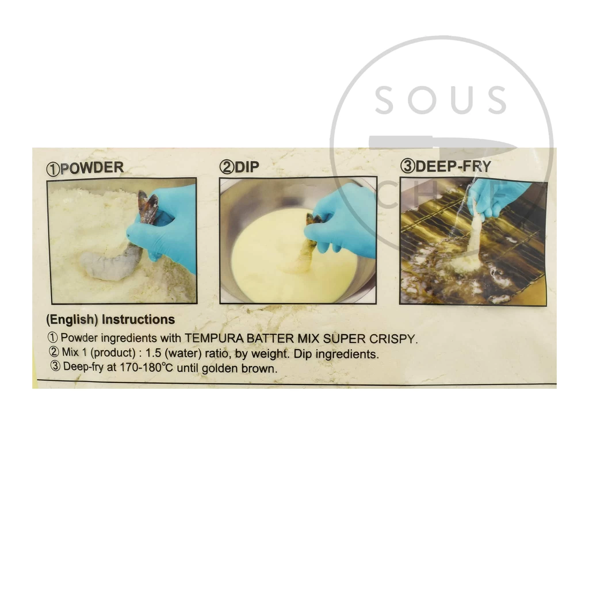 Nihon Shokken Tempura Batter Mix Super Crispy 1.5kg 2 Nihon Shokken Tempura Batter Mix Super Crispy 1.5kg - Image 2