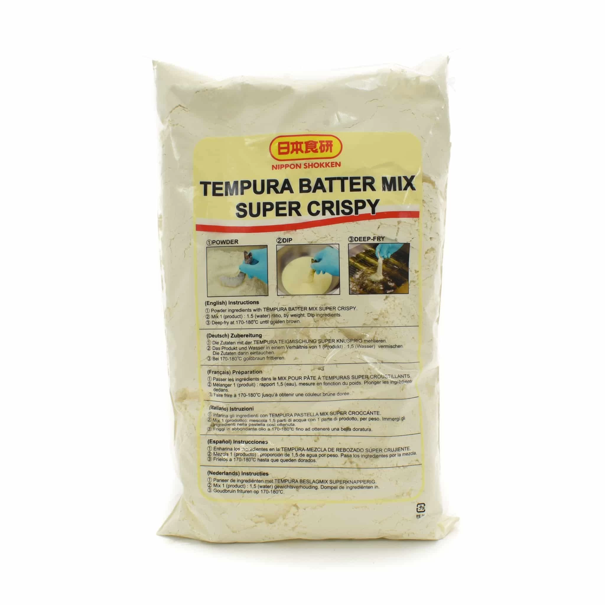 Nihon Shokken Tempura Batter Mix Super Crispy 1.5kg 1 Nihon Shokken Tempura Batter Mix Super Crispy 1.5kg