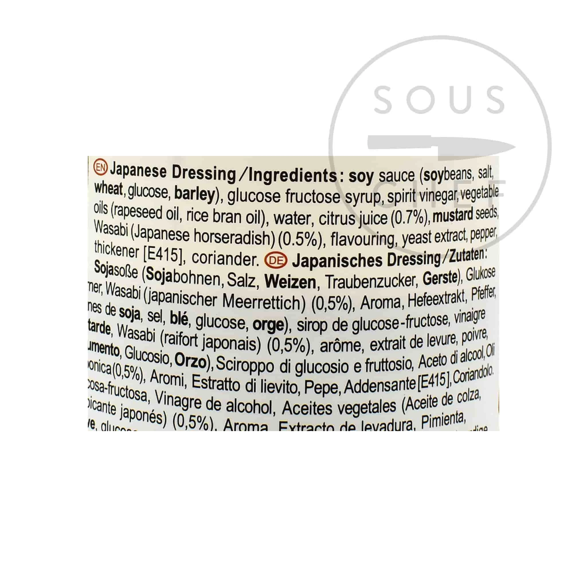 Nihon Shokken Japanese Dressing 1L 2 Nihon Shokken Japanese Dressing 1L - Image 2