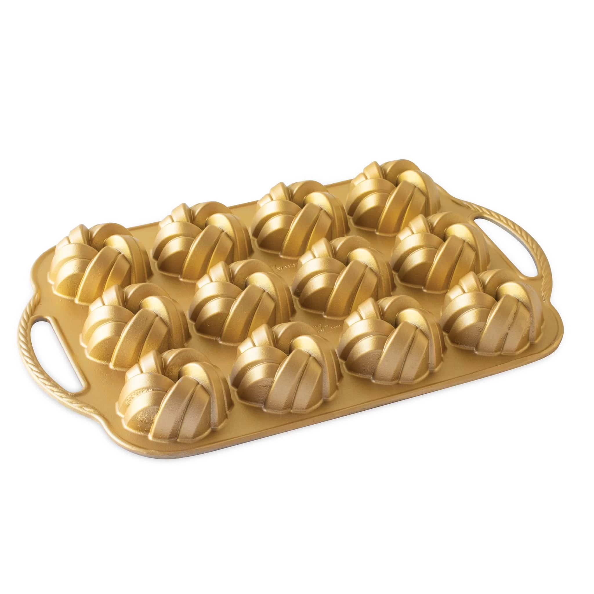 NordicWare Gold Braided Mini Bundt Pan 1 NordicWare Gold Braided Mini Bundt Pan