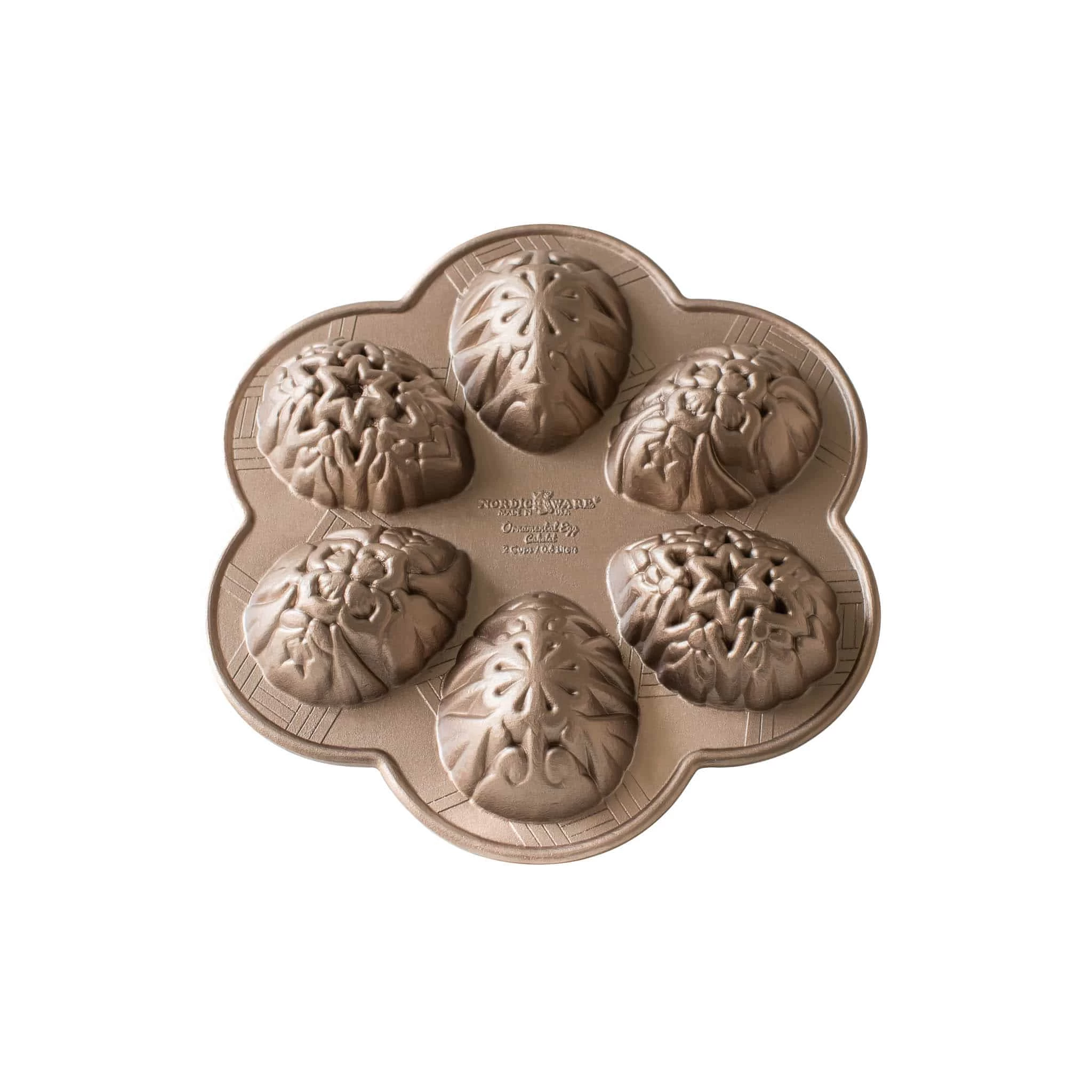 Nordicware Ornamental Egg Cakelet Pan 1 Nordicware Ornamental Egg Cakelet Pan