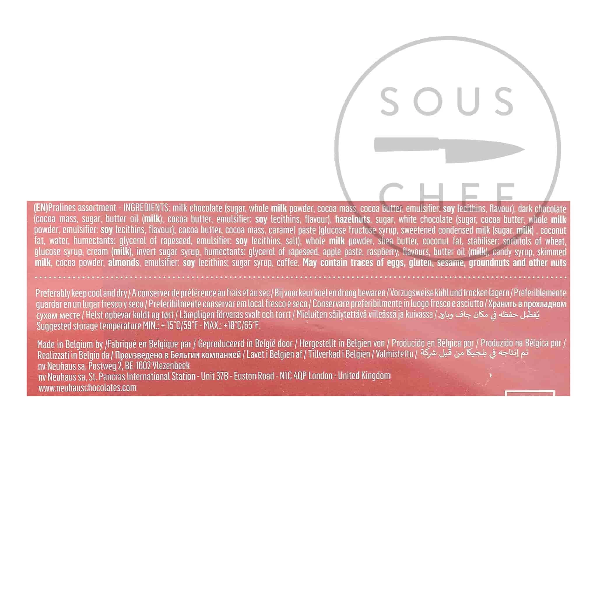 Neuhaus Red Metal Heart Belgian Chocolates - 10 Pieces 2 Neuhaus Red Metal Heart Belgian Chocolates - 10 Pieces - Image 2