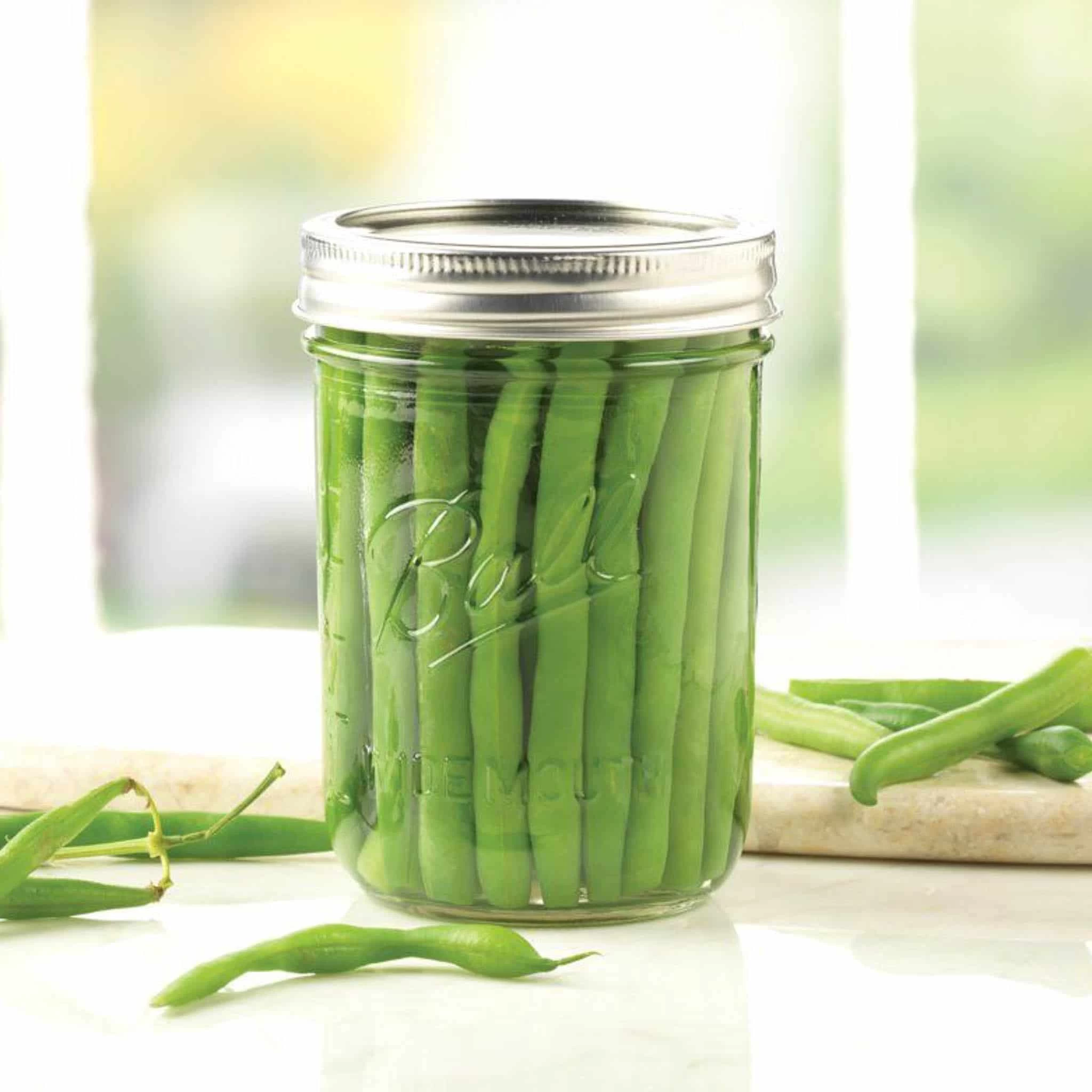 Set Of 6 Ball Mason Preserving Glass Jars Clear Wide Mouth, 473ml 2 Set Of 6 Ball Mason Preserving Glass Jars Clear Wide Mouth, 473ml - Image 2