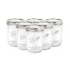 Set Of 6 Ball Mason Preserving Glass Jars Clear Wide Mouth, 473ml
