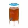 Kefirko Blue Kombucha Glass Fermenter With Spigot And Wooden Stand, 7L