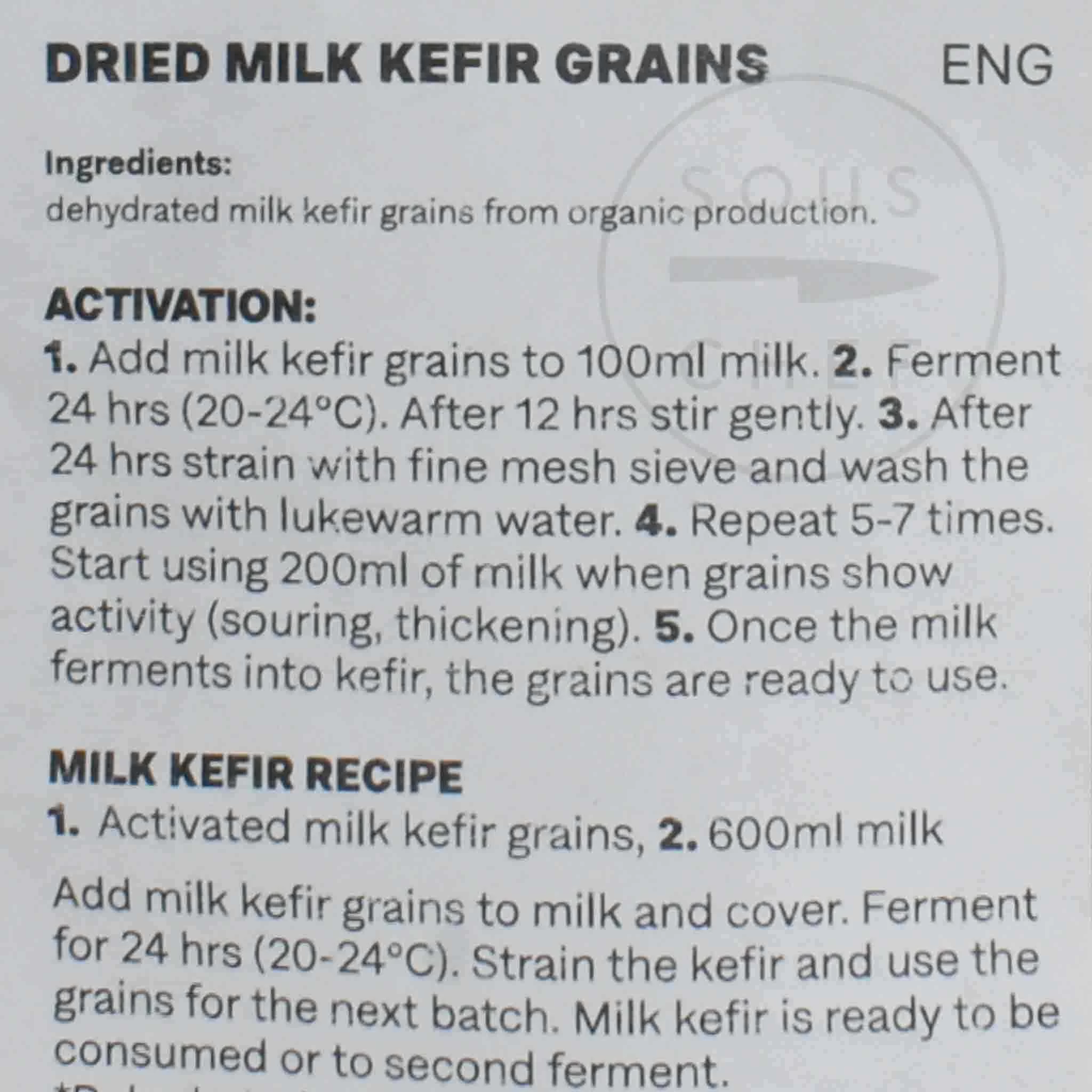 Kefirko Milk Kefir Grains, 2g 2 Kefirko Milk Kefir Grains, 2g - Image 2