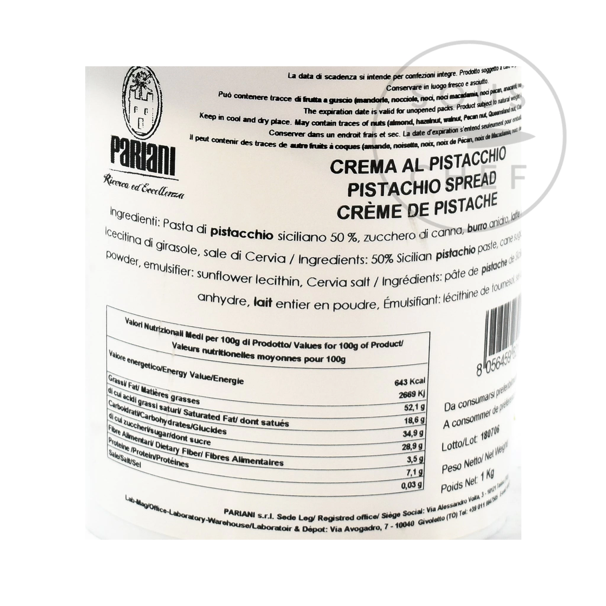 Sweet Sicilian Pistachio Cream, 1kg 4 Sweet Sicilian Pistachio Cream, 1kg - Image 4