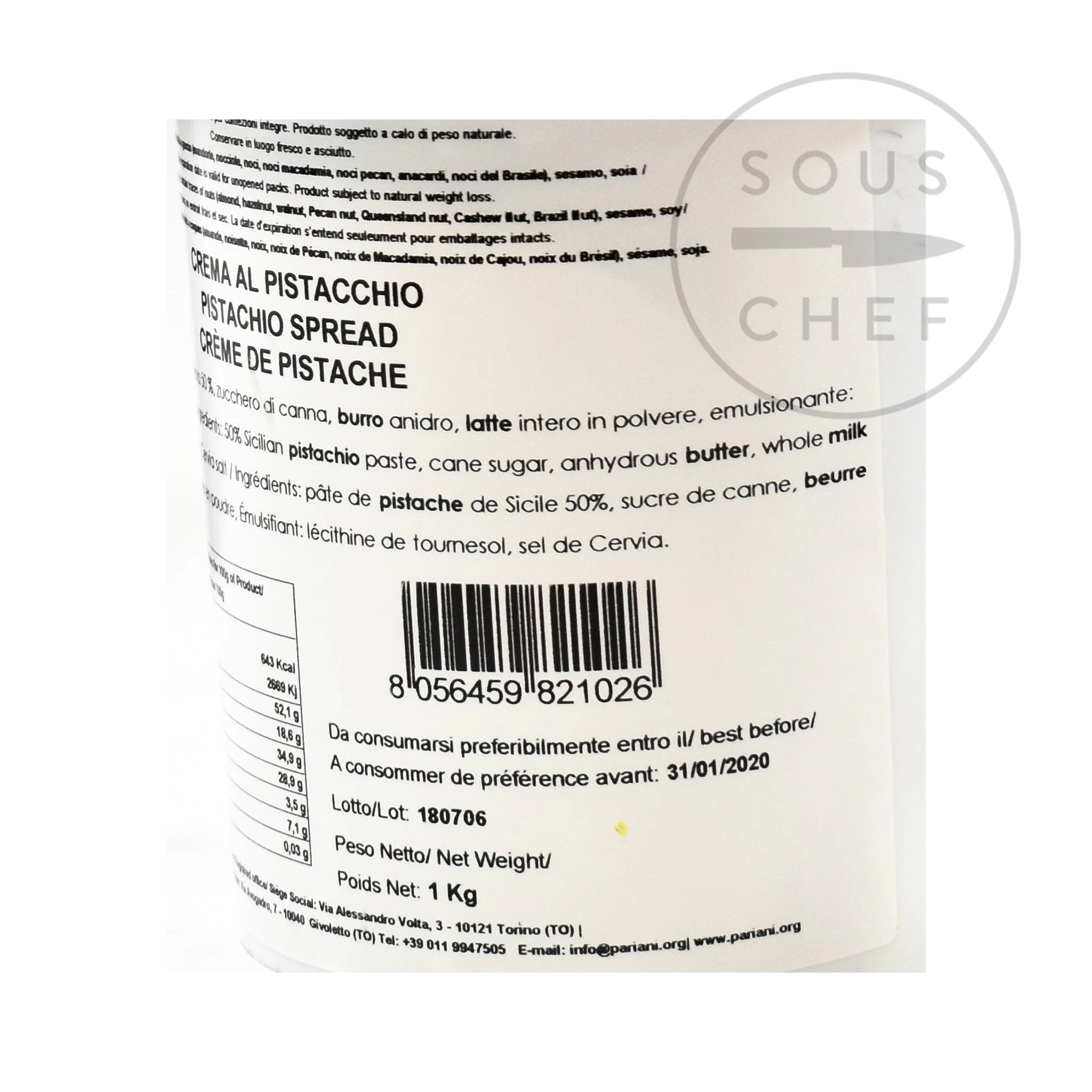 Sweet Sicilian Pistachio Cream, 1kg 2 Sweet Sicilian Pistachio Cream, 1kg - Image 2