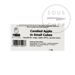 Pariani Candied Apple In Small Cubes 1kg -Sous Chef Kitchenware PA0166 ParianiCandiedAppleInSmallCubes1kg BoP