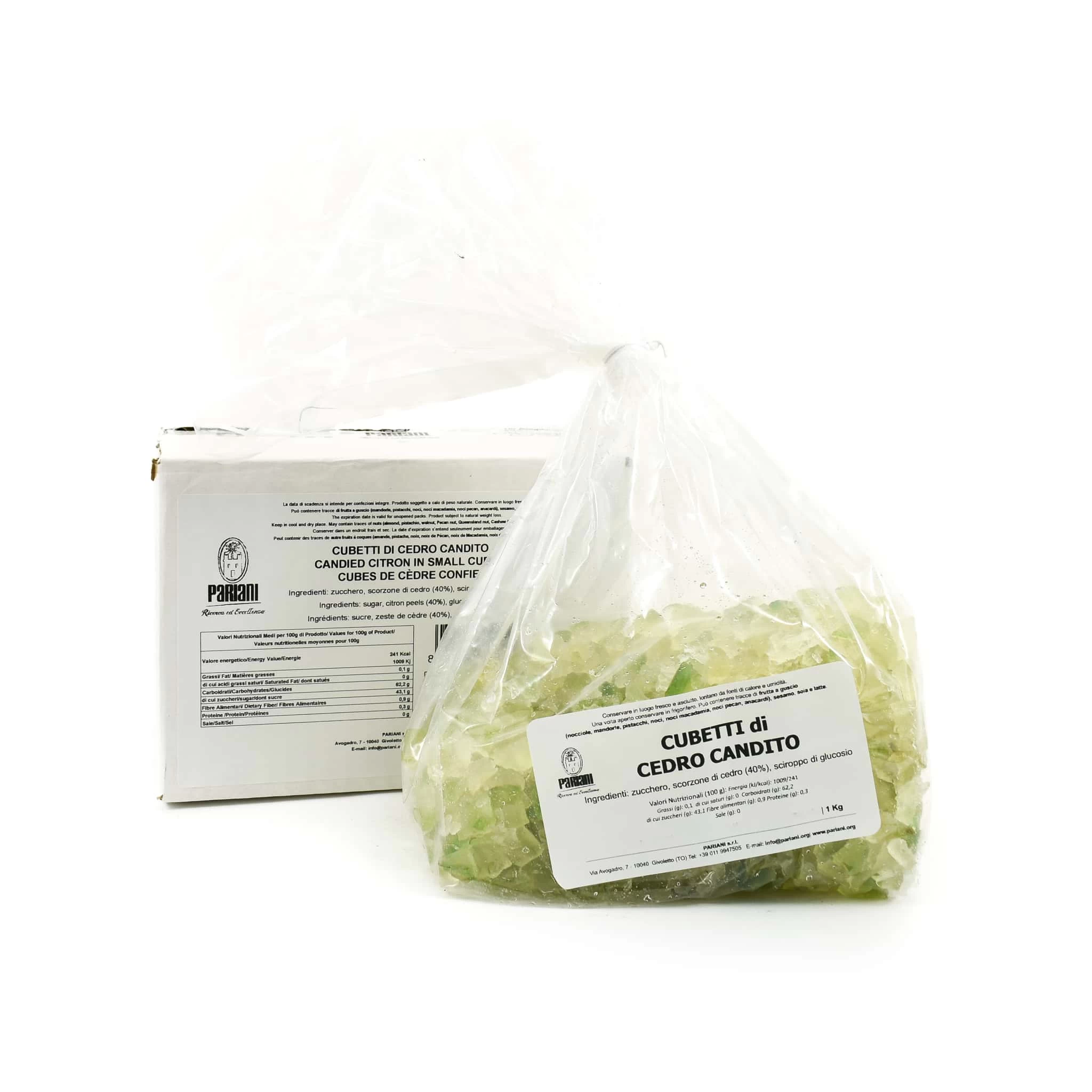 Pariani Candied Cedro Citron In Small Cubes 1kg 1 Pariani Candied Cedro Citron In Small Cubes 1kg