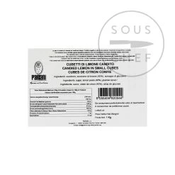 Pariani Candied Lemon In Small Cubes, 1kg 5 Pariani Candied Lemon In Small Cubes, 1kg -Sous Chef Kitchenware PA0169 ParianiCandiedLemonInSmallCubes1kg BoP