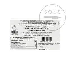 Pariani Candied Orange In Small Cubes 1kg 5 Pariani Candied Orange In Small Cubes 1kg -Sous Chef Kitchenware PA0170 ParianiCandiedOrangeInSmallCubes1kg BoP