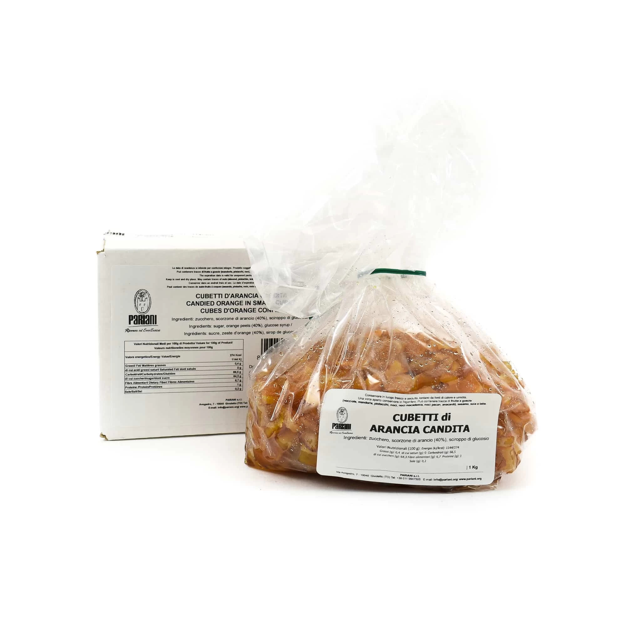 Pariani Candied Orange In Small Cubes 1kg 1 Pariani Candied Orange In Small Cubes 1kg