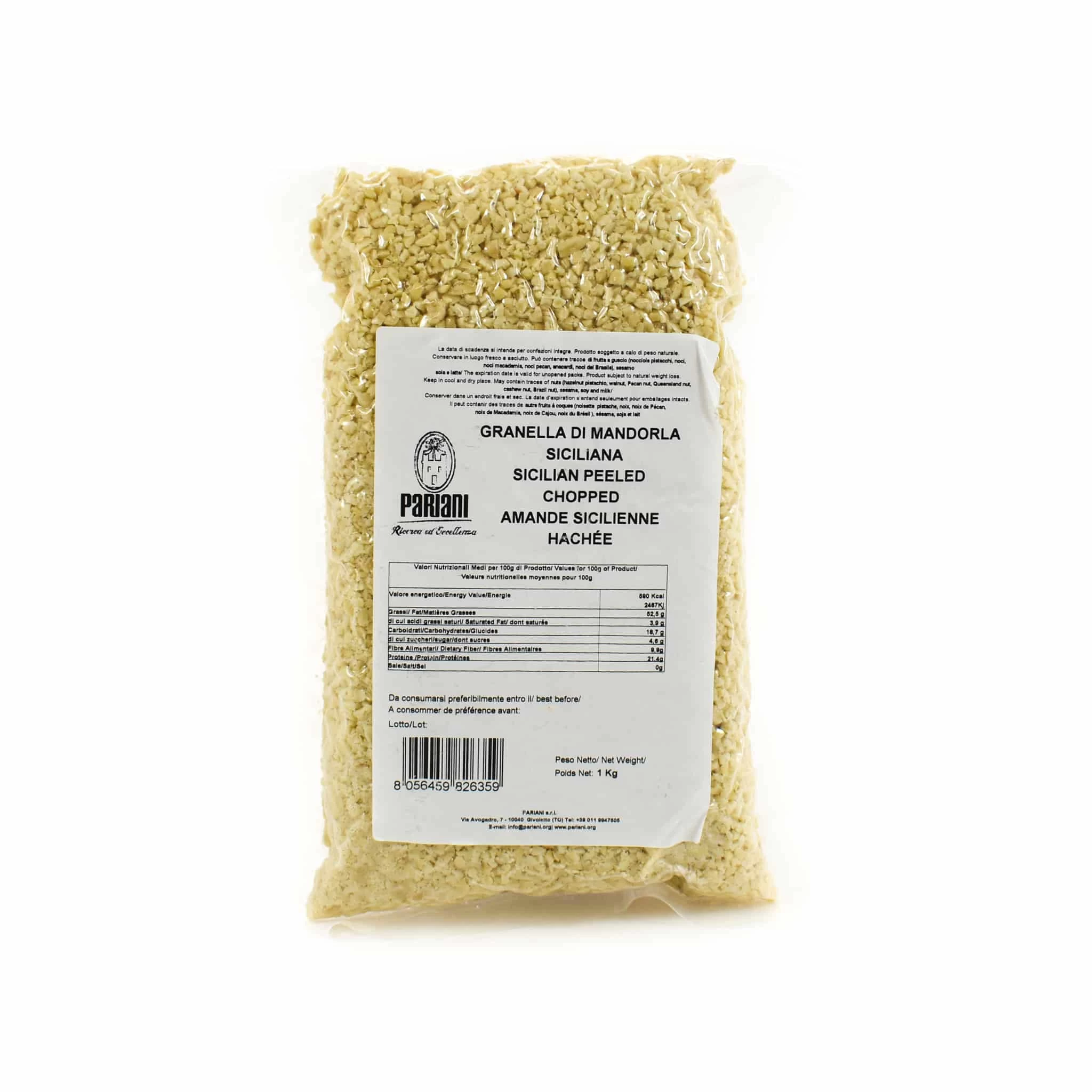 Pariani Chopped Sicilian Almond 1kg 1 Pariani Chopped Sicilian Almond 1kg
