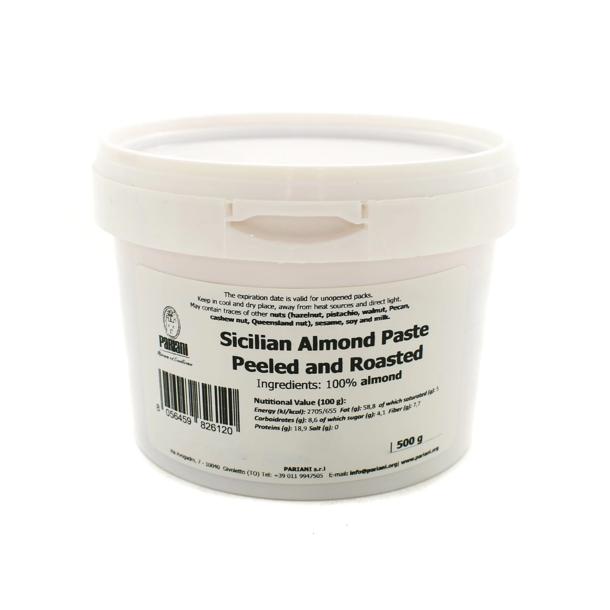Pariani Sicilian Almond Paste Peeled And Roasted 500g 1 Pariani Sicilian Almond Paste Peeled And Roasted 500g