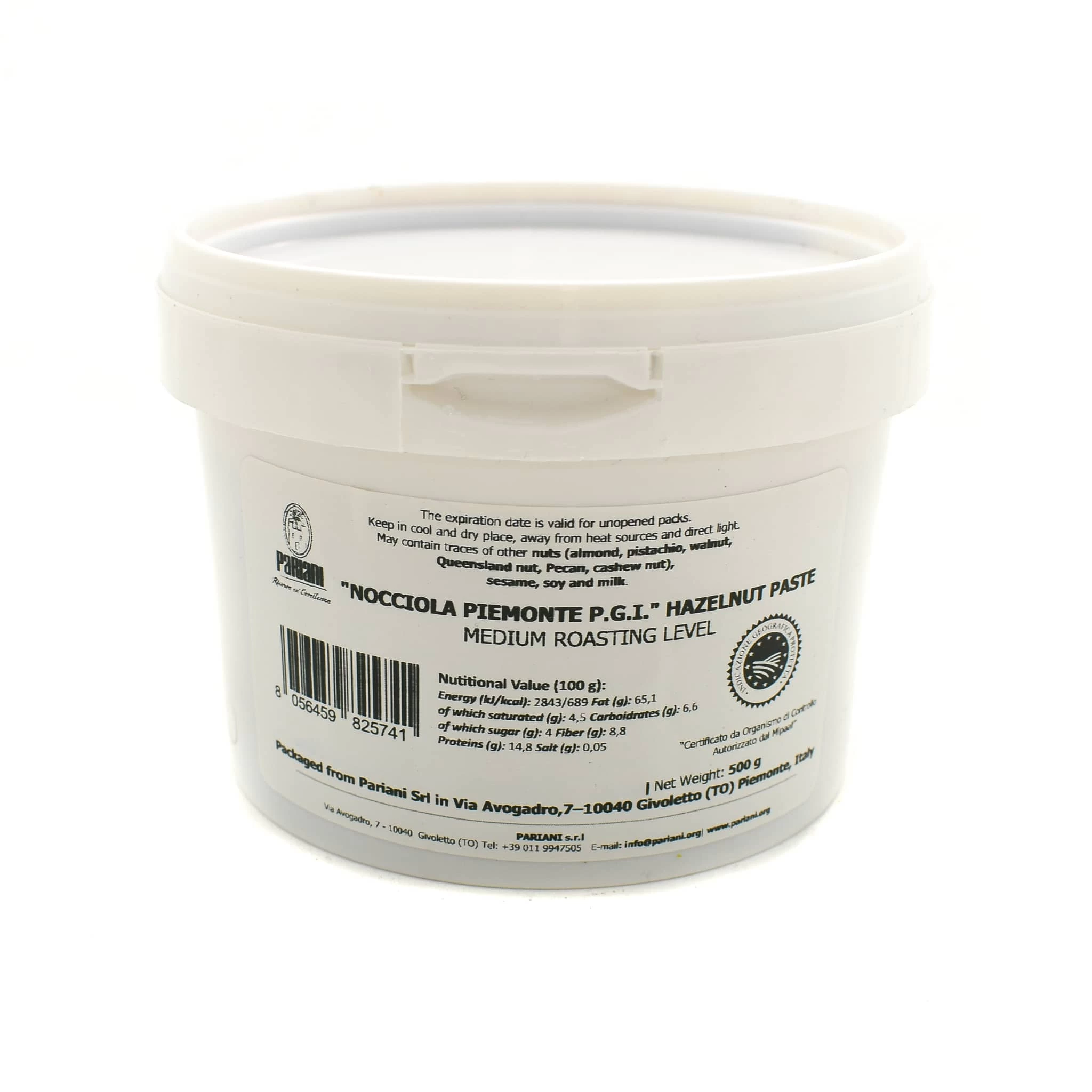 Pariani "Nocciola Piemonte PGI" Hazelnut Paste 500g 1 Pariani "Nocciola Piemonte PGI" Hazelnut Paste 500g
