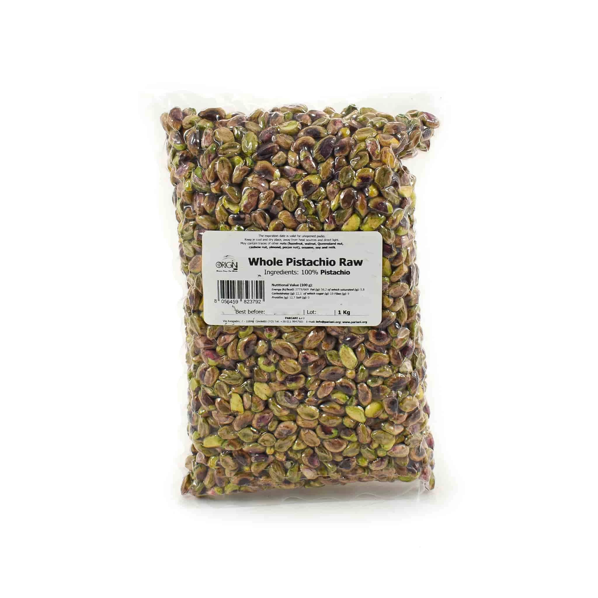Pariani Whole Pistachio Raw 1kg 1 Pariani Whole Pistachio Raw 1kg